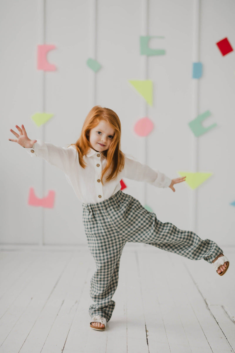 Laume Linen Vejopatis Kids Linen Trousers | Multiple Colours