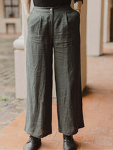 Immaculate Vegan - Laume Linen Women's linen pants Iris