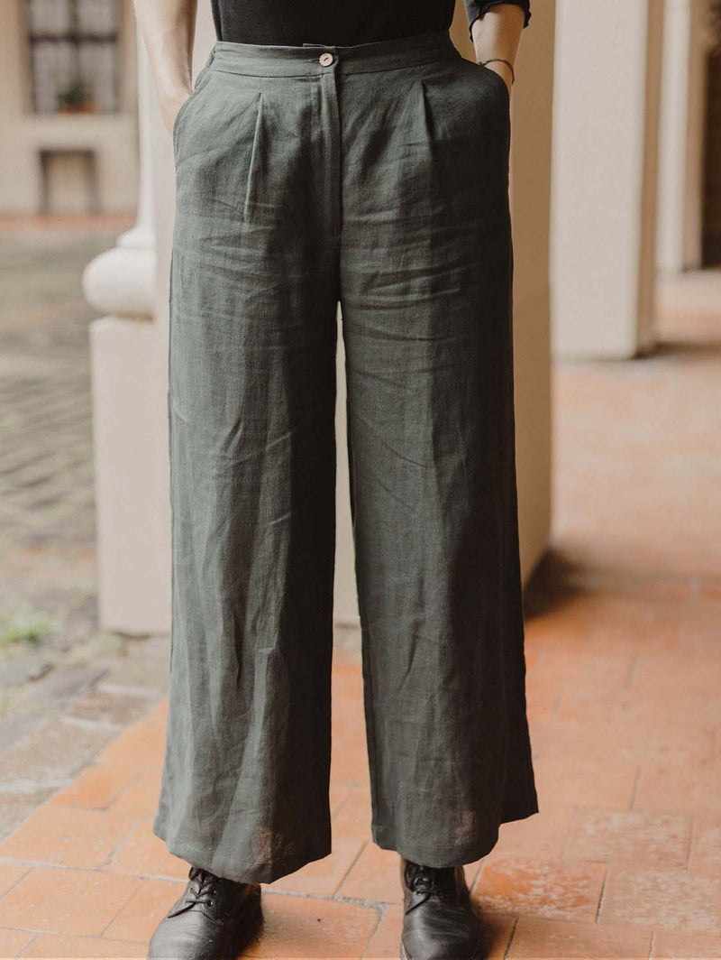 Laume Linen Women's linen pants Iris