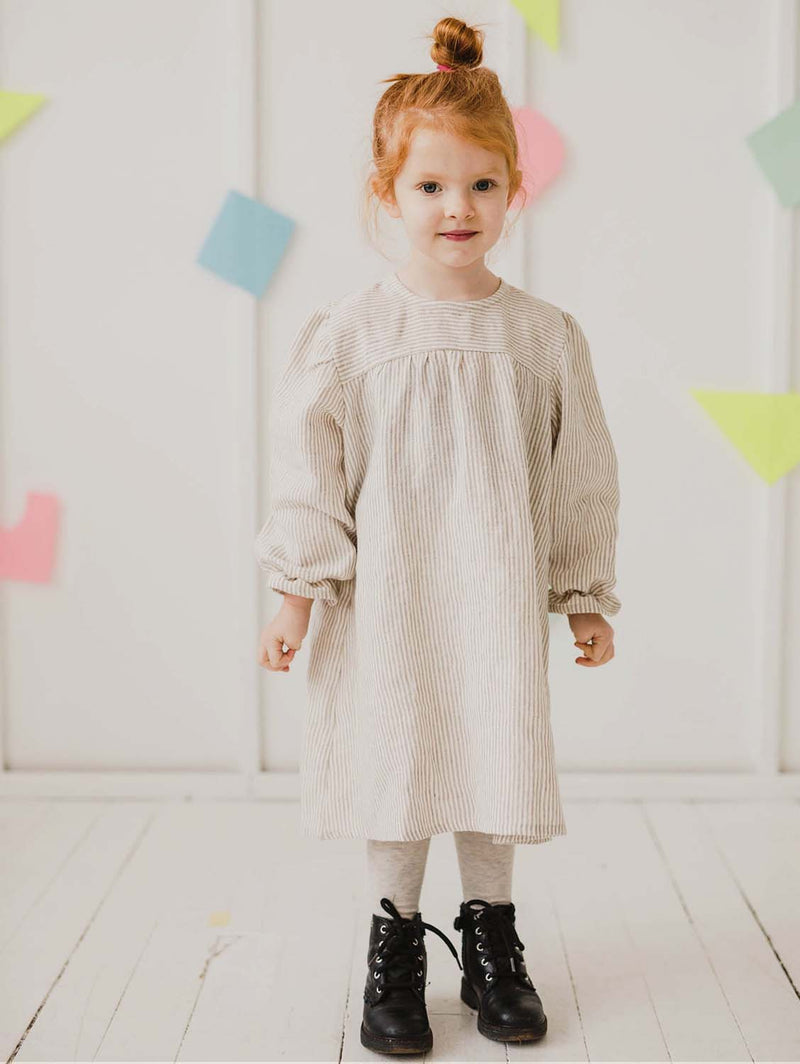 Laume Linen Zemyna Girls Linen Dress | Multiple Colours