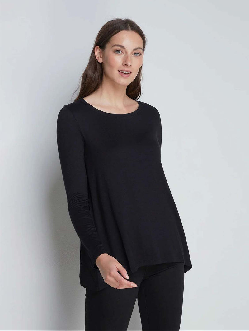 Lavender Hill Clothing A-line Micro Modal T-shirt | Multiple Colours Black / UK 8