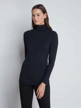 Immaculate Vegan - Lavender Hill Clothing Roll Neck Micro TENCEL™ Modal Top | Multiple Colours Black / UK 8