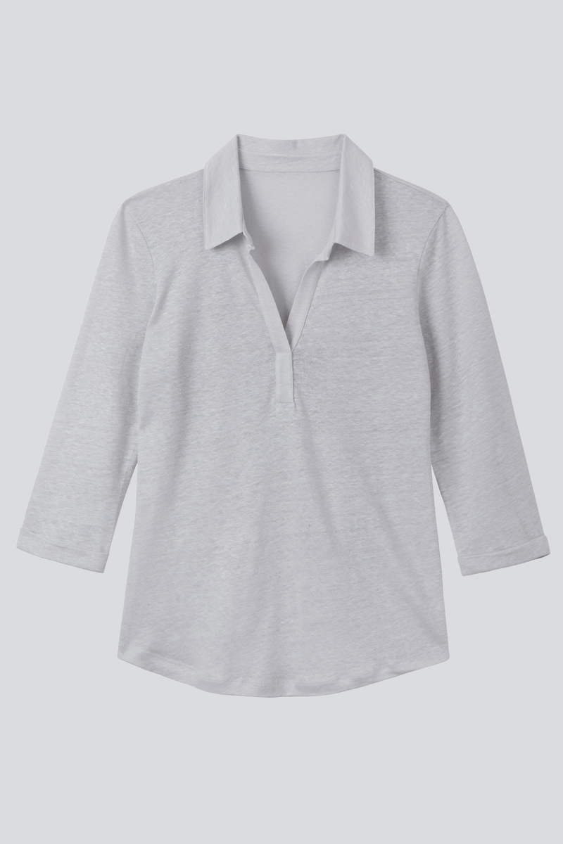 Lavender Hill Clothing Collared Linen T-shirt