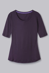 Immaculate Vegan - Lavender Hill Clothing Half Sleeve Scoop Neck Cotton Modal Blend T-Shirt