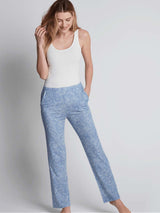 Immaculate Vegan - Lavender Hill Clothing Print TENCEL™ Lyocell Pyjama Trousers | Light Blue Light Blue / UK 8