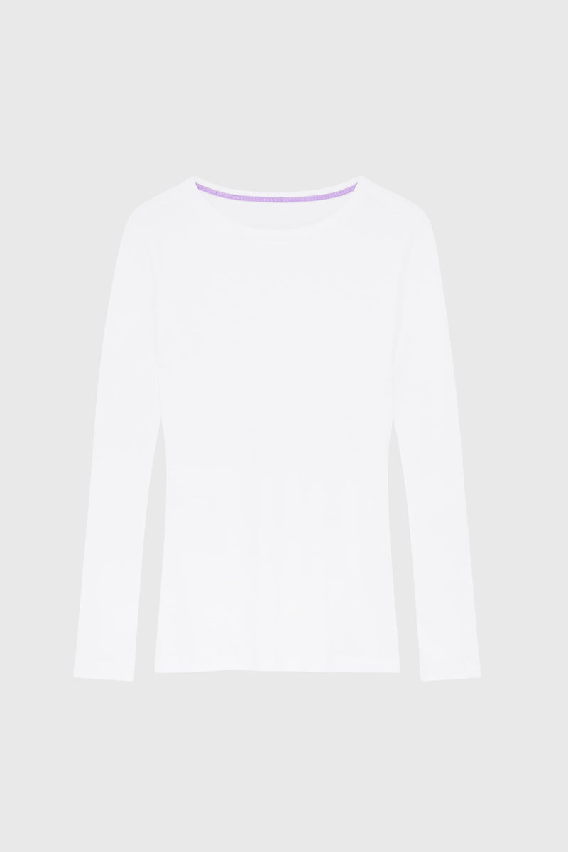 Lavender Hill Clothing Long Sleeve Crew Neck Cotton Modal Blend T-shirt