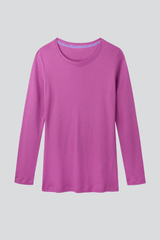 Immaculate Vegan - Lavender Hill Clothing Long Sleeve Crew Neck Cotton Modal Blend T-shirt