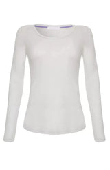 Immaculate Vegan - Lavender Hill Clothing Long Sleeve Scoop Neck Cotton Modal Blend T-shirt