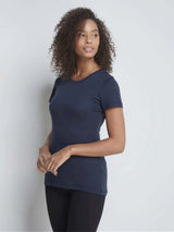 Immaculate Vegan - Lavender Hill Clothing Short Sleeve Crew Neck Cotton TENCEL™ Modal Blend T-shirt Bundle | Multiple Colours Navy / UK 8