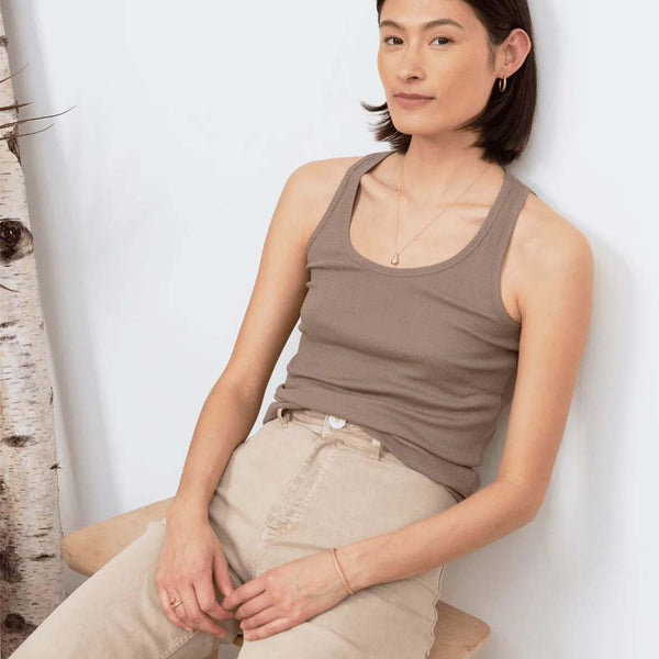 Lavender Hill Clothing - Organic Cotton Scoop Neck Tank Top