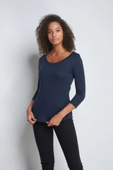 Immaculate Vegan - Lavender Hill Clothing Scoop Neck 3/4 Sleeve Cotton Modal Blend T-shirt Bundle | Multiple Colours