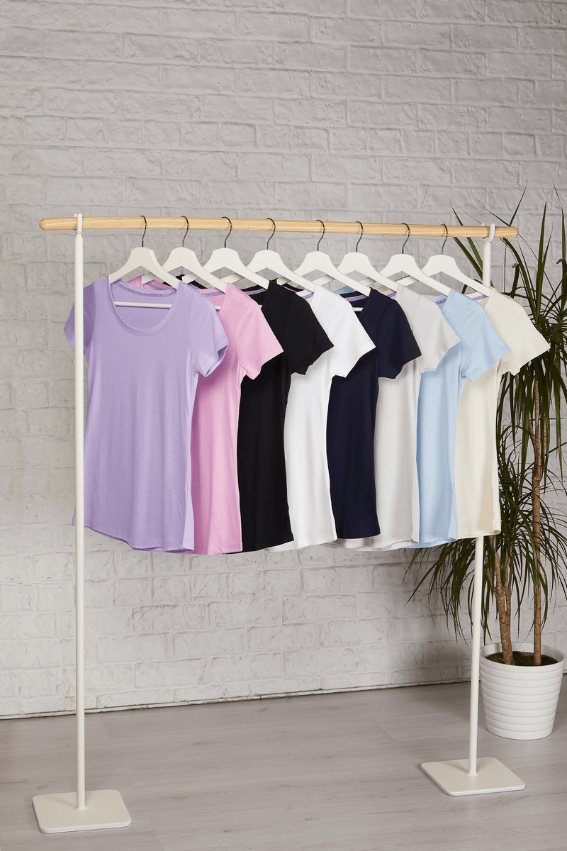 Lavender Hill Clothing Scoop Neck Cotton Modal Blend T-shirt