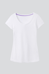 Immaculate Vegan - Lavender Hill Clothing Scoop Neck Cotton Modal Blend T-shirt