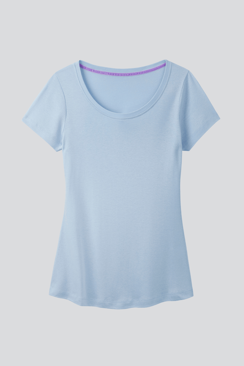 Lavender Hill Clothing Scoop Neck Cotton Modal Blend T-shirt