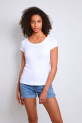 Immaculate Vegan - Lavender Hill Clothing Scoop Neck Cotton Modal Blend T-shirt