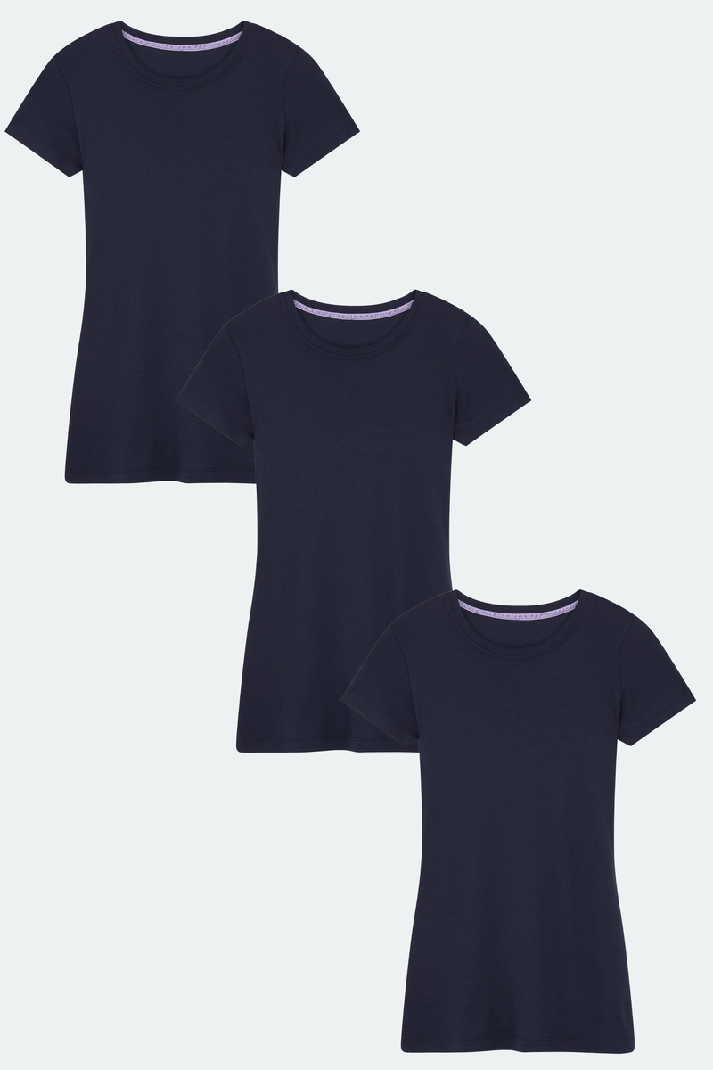 Lavender Hill Clothing Short Sleeve Crew Neck Cotton Modal Blend T-shirt Bundle