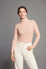 Immaculate Vegan - Lavender Hill Clothing Striped Cotton Roll Neck | Multiple Colours