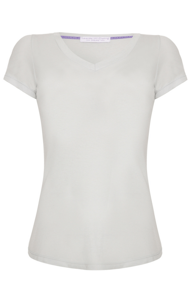 Lavender Hill Clothing V Neck Cotton Modal Blend T-shirt