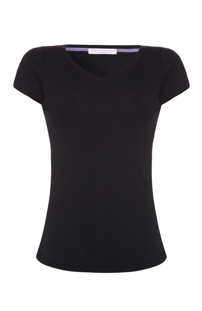 Lavender Hill Clothing V Neck Cotton TENCEL™ Modal Blend T-shirt | Multiple Colours