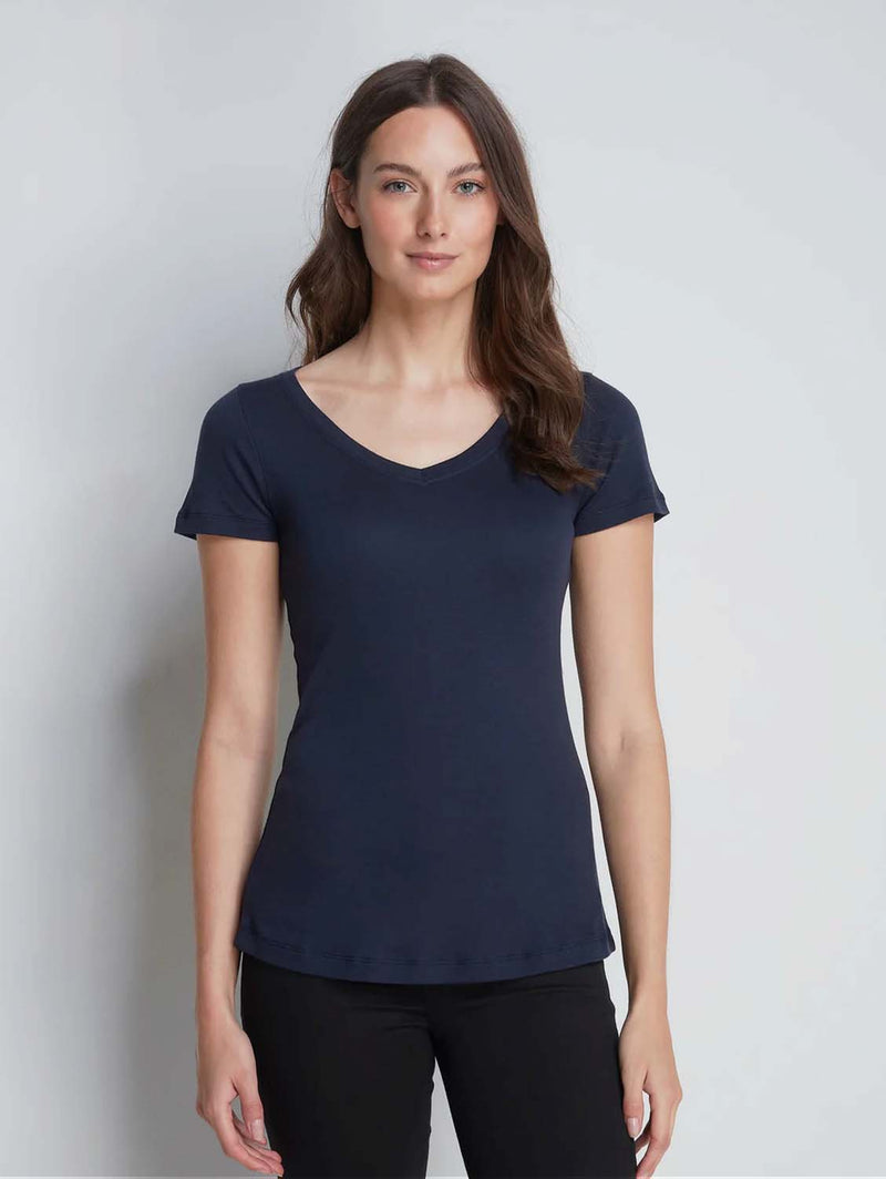 Lavender Hill Clothing V Neck Cotton TENCEL™ Modal Blend T-shirt | Multiple Colours