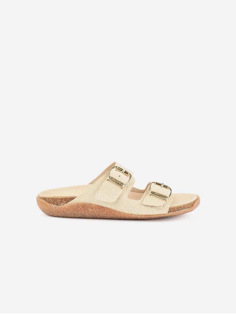 Lazuli My Footbed Vegan Cork & Corn Sandals | Beige Beige / UK8 / EU40 / US10