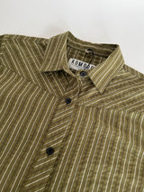 Immaculate Vegan - KOMODO Rio Women's Organic Cotton Shirt | Green Stripe