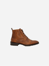 Immaculate Vegan - COG Lincoln Men's Vegan Leather Ankle Boots | Brown