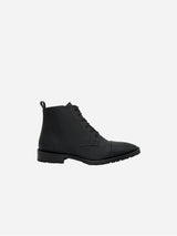 Immaculate Vegan - COG Lincoln Men's Vegan Leather Ankle Boots | Black