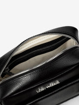 Immaculate Vegan - Lost Woods Aster MIRUM® Leather Vegan Crossbody Bag | Black & Silver