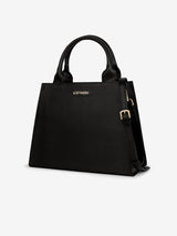 Immaculate Vegan - Lost Woods Ebony MIRUM® Leather Vegan Tote Bag | Black & Gold