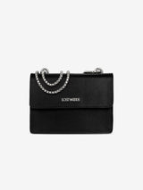 Immaculate Vegan - Lost Woods Willow MIRUM® Leather Vegan Chain Bag | Black & Silver