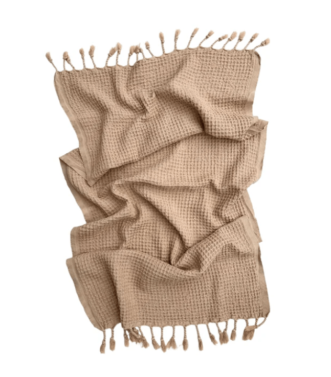 Lüks Linen Rulo Cotton Waffle Vegan Hand & Tea Towel | Multiple Colours Blush