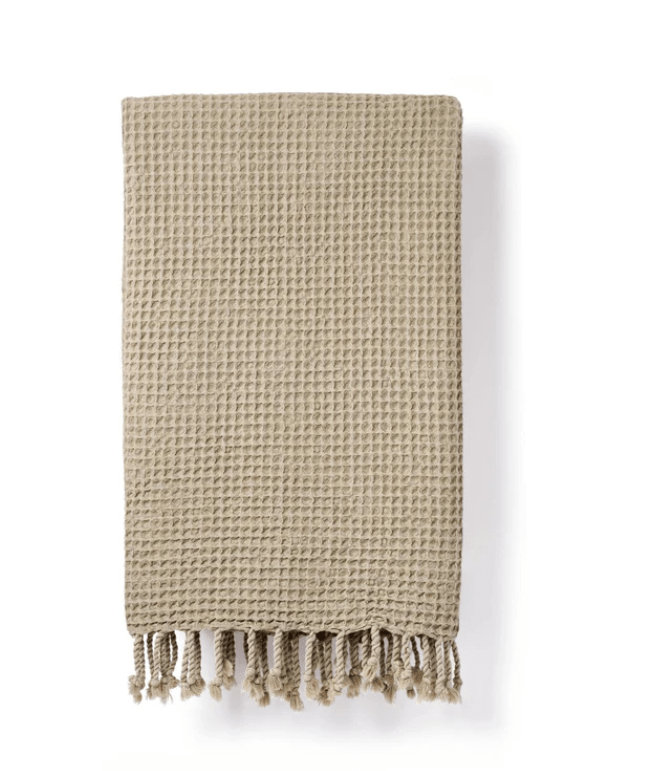 Lüks Linen Rulo Waffle Vegan Peshtemal | Multiple Colours Lichen