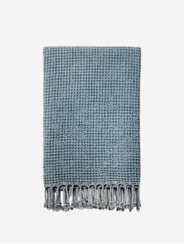 Lüks Linen Rulo Waffle Vegan Peshtemal | Multiple Colours Marine