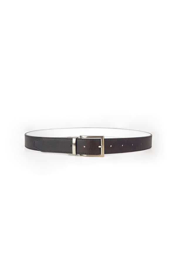 Canussa Reverse reversible belt – White/Chocolate