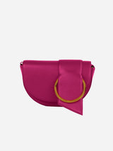 Mela Luna Apple Leather Vegan Shoulder Bag | Raspberry