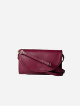 Immaculate Vegan - Mela Marlee Apple Leather Vegan Crossbody Bag |  Deep Red