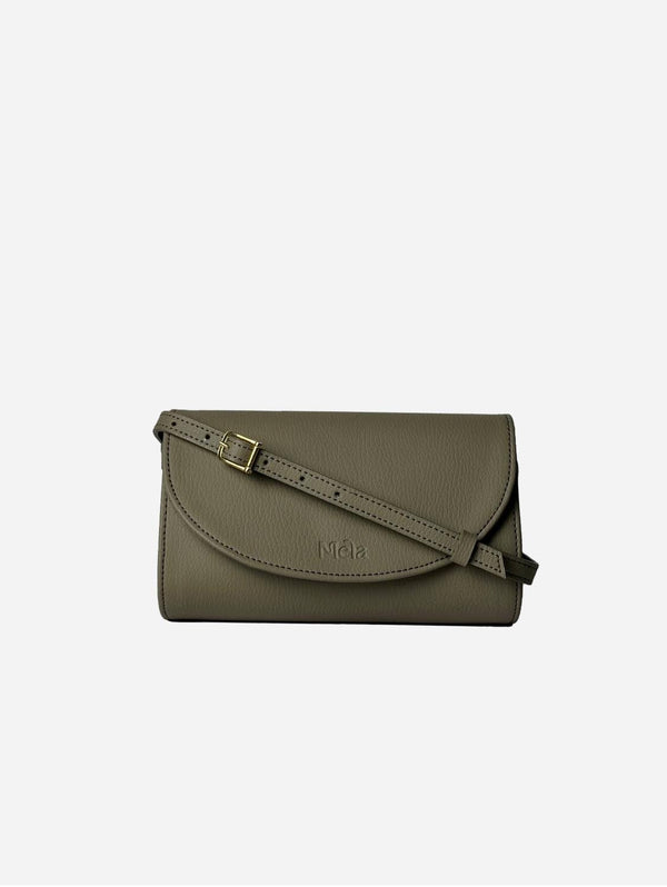 Mela Marlee Apple Leather Vegan Crossbody Bag | Pistacchio