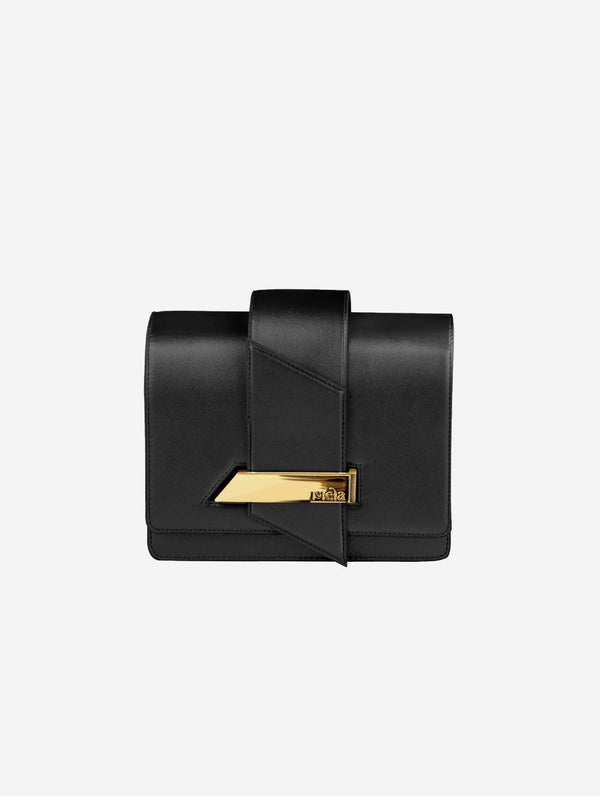 Mela Nora Apple Leather Vegan Crossbody Bag | Black