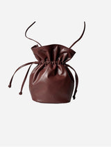 Immaculate Vegan - Olivia Apple Leather Vegan Bucket Bag | Deep Red