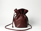 Immaculate Vegan - Mela Olivia Apple Leather Vegan Bucket Bag | Deep Red