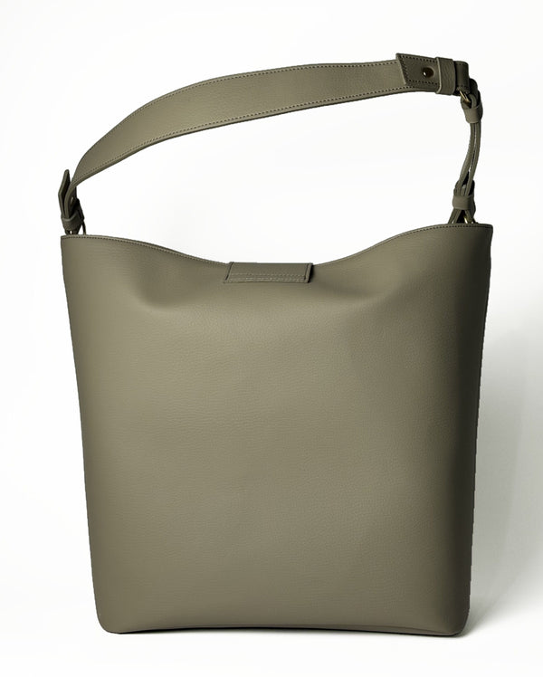 Mela Stella Apple Leather Tote Bag | Beige