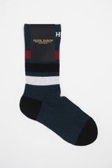 Immaculate Vegan - Peper Harow Striped Organic Men's Sport Socks Bundle - Black & Navy