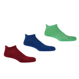 Immaculate Vegan - Peper Harow Organic Sport Men's Trainer Socks Bundle - Burgundy, Blue & Green