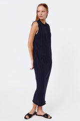 Immaculate Vegan - Mila.Vert Knitted Organic Cotton Ribbed Sleeveless Dress | Multiple Colours