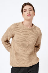 Immaculate Vegan - Mila.Vert Knitted rhomb pullover