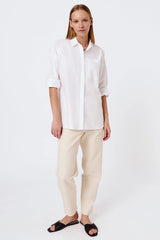 Immaculate Vegan - Mila.Vert Oversized Organic Cotton Shirt | White