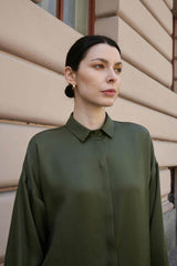 Immaculate Vegan - Mila.Vert Tencel long shirt dress