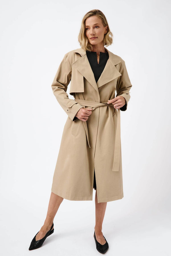 Mila.Vert Water-resistant classic trench coat