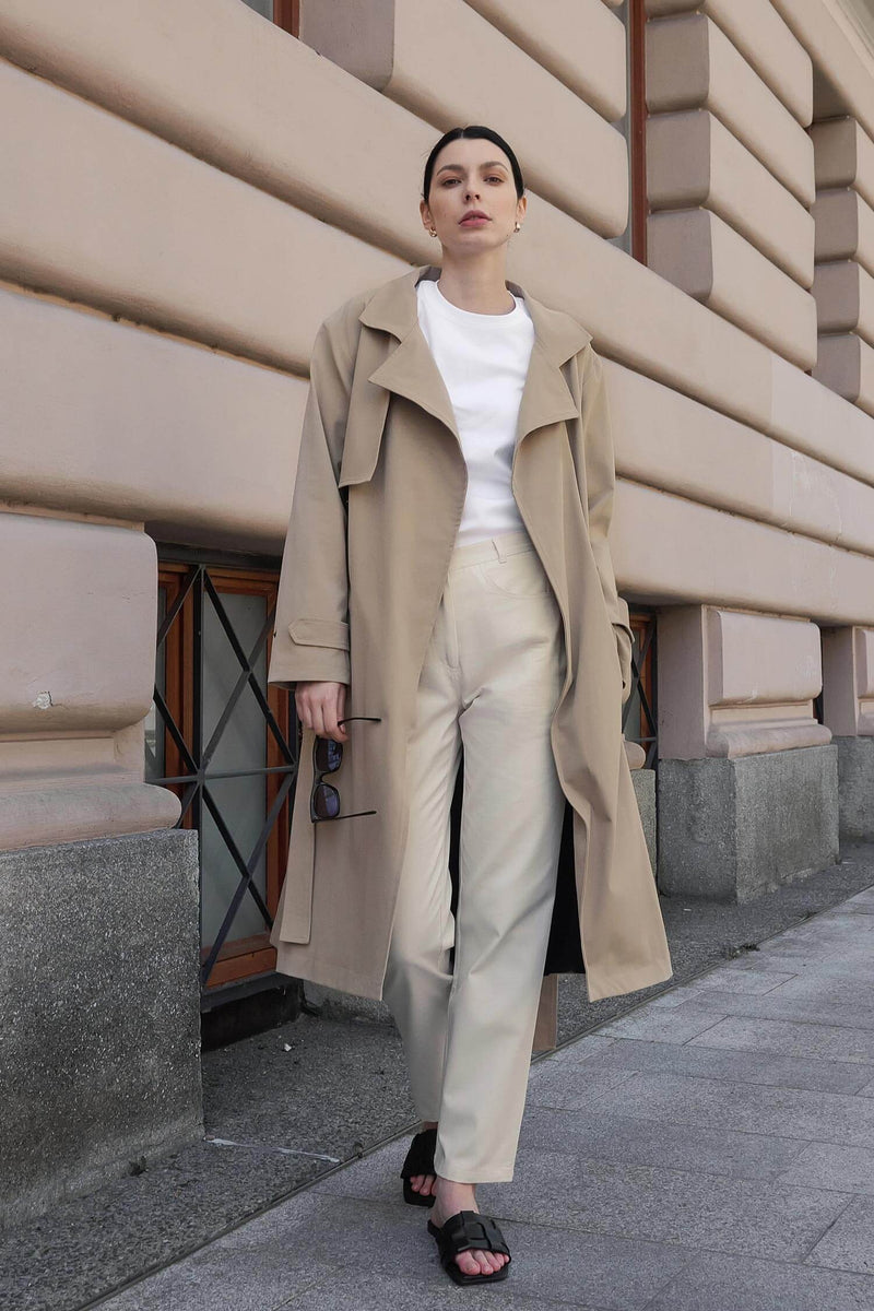 Mila.Vert Water-resistant classic trench coat